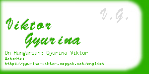 viktor gyurina business card